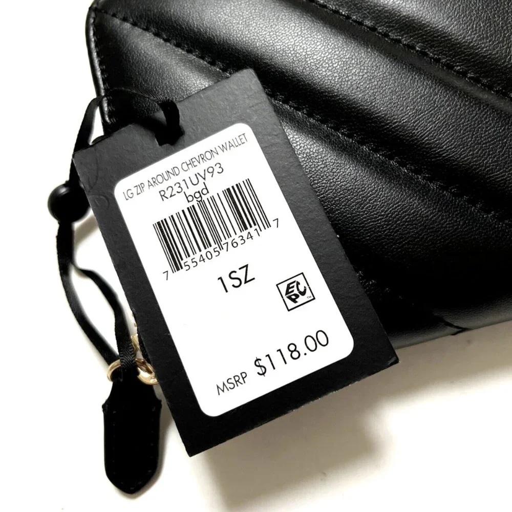 NWT DKNY Veronica Quilted Crossbody Shoulder Bag + Matching Wallet Set Black